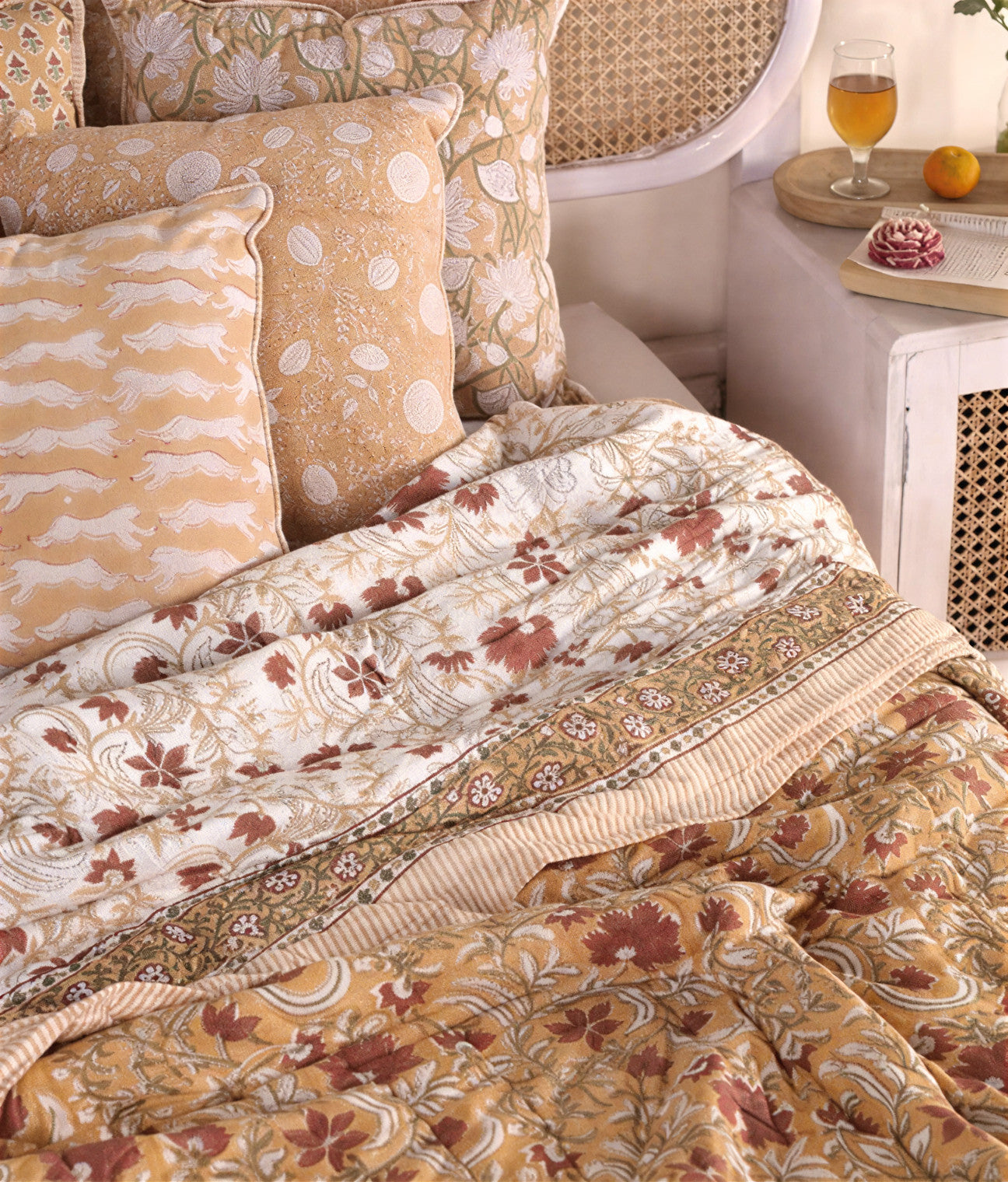 Marigold Verandah Coverlet (Queen size)