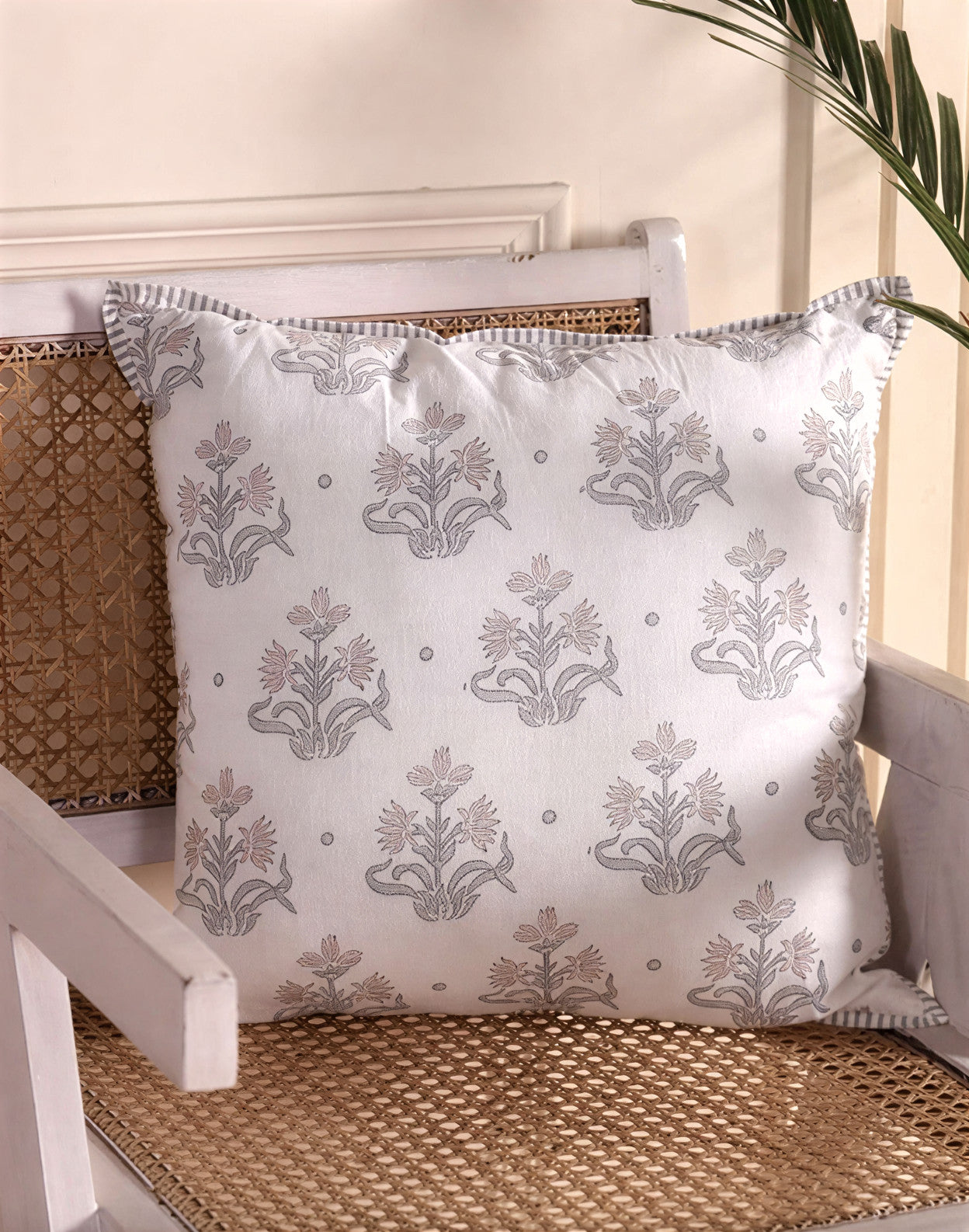 Bluebell Verandah Cushion Cover — Ashmere Vine